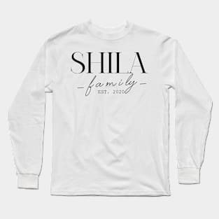 Shila Family EST. 2020, Surname, Shila Long Sleeve T-Shirt